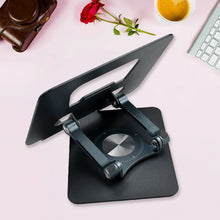 Aluminum Alloy 360°Rotating Bracket, Adjustable Laptop Stand, Portable Foldable Ergonomic Laptop Support