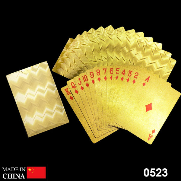 Gold plated poker cards, luxurious and stylish