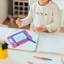 Magnetic pen and slate writing toy, for kids