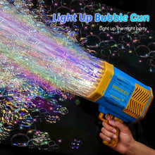 69 Holes Big Rechargeable Powerful Machine Bubble Gun Toys for Kids Adults, Bubble Makers, Big Rocket Boom Bubble Blower Best Gifts