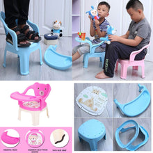 Feeding chair for kids, durable plastic with tray, portable