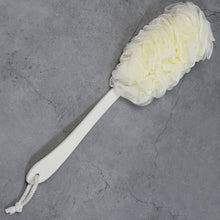 Loofah back scrubber for shower