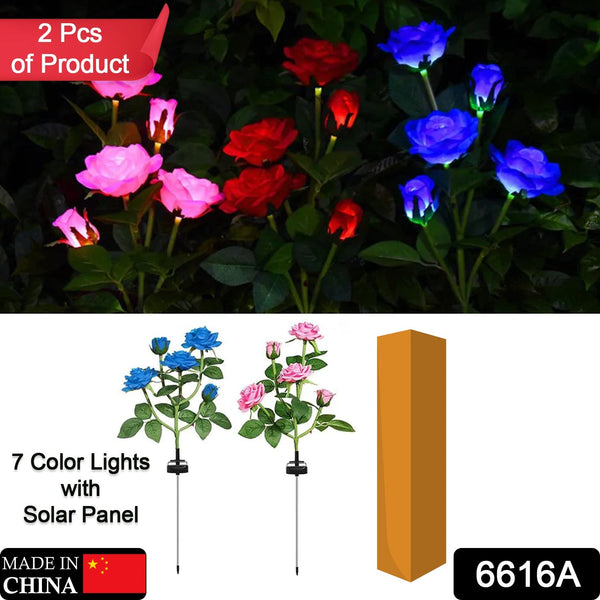 Outdoor rose lights set