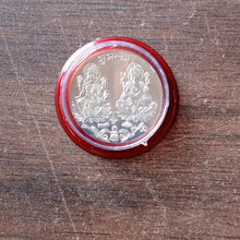 Silver coin with Maa Laxmi and Ganesh Ji, ideal for pooja