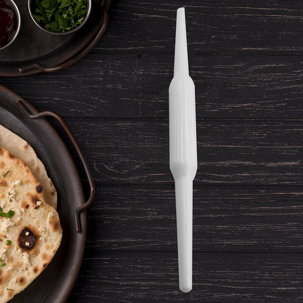 Plastic rolling pin for making roti and chapati, high-quality kitchen tool.