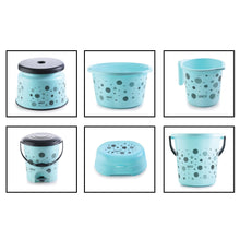 Bathroom bucket and mug set