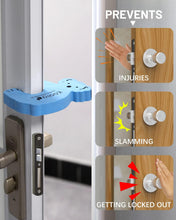 Safety door stopper in animal shape, protects children from door accidents