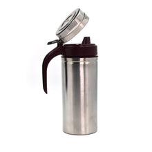 750ml oil dispenser container with stainless steel design