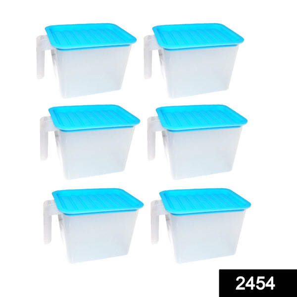 Unbreakable kitchen storage containers set of six