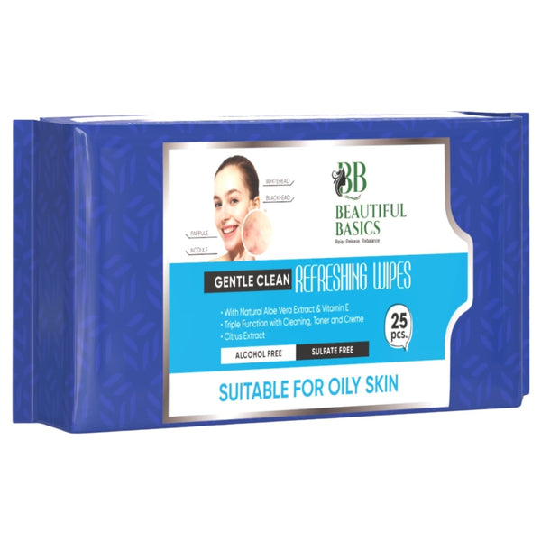 Refreshing Wet Wipes for Face | Facial Cleansing | Refreshing & Skin Hydration| Soothing for skin | pH Balance & Alcohol Free | Nourishing with Fruit extract | 25 Wipes