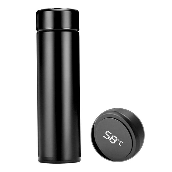 0698 Double Stainless Steel Wall Smart Flask Water Bottle ( B Grade )